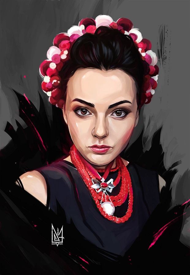 Запорожский художник написал серию портретов украинских волонтеров – ФОТО