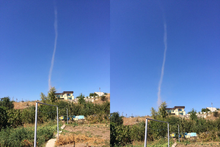 ФОТОФАКТ: в Запорожье вновь зафиксировали смерч