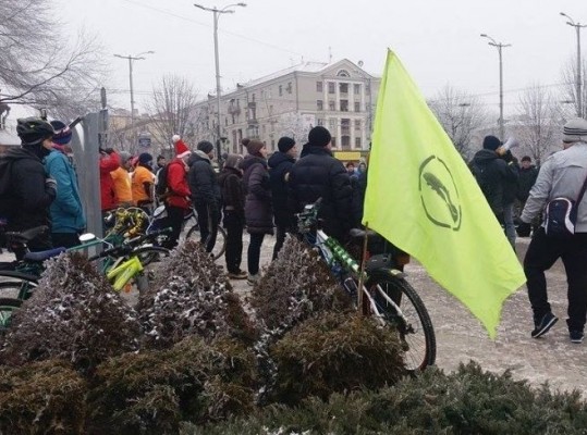 В Запорожье встретили Новый Год пробежкой