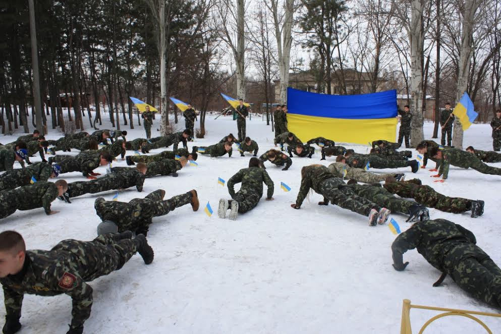 Юные спасатели комплекса «Запорожская Сечь» присоединились к мировому флешмобу 22 Pushup Challenge (ФОТО)