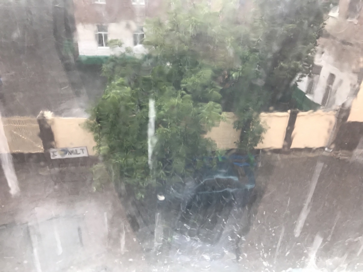 В Запорожской области прошел сильный град (ФОТО, ВИДЕО)