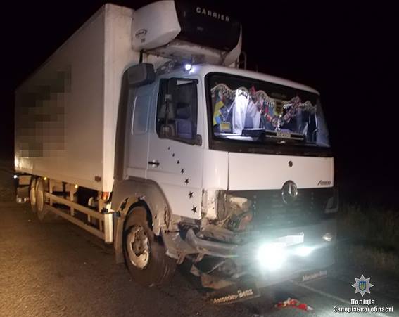 В Запорожской области грузовик столкнулся с легковушкой, есть пострадавшие (ФОТО)