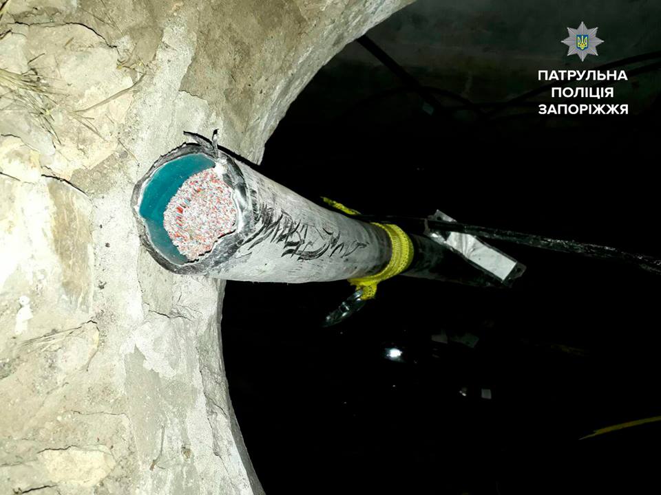 В Запорожье задержали вора кабелей, который принялся за старое (ФОТО)