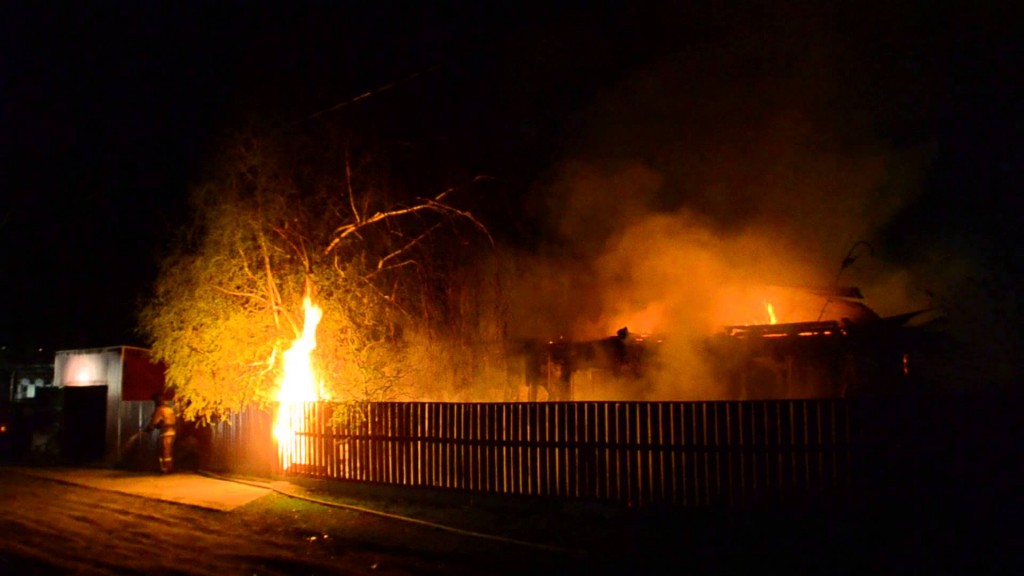 В Запорожской области горел частный дом