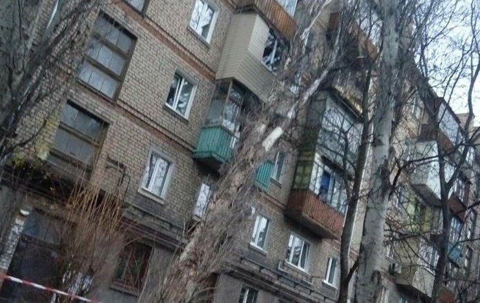 Старый тополь в Запорожье «не дождался» коммунальщиков и рухнул на жилой дом (ВИДЕО)