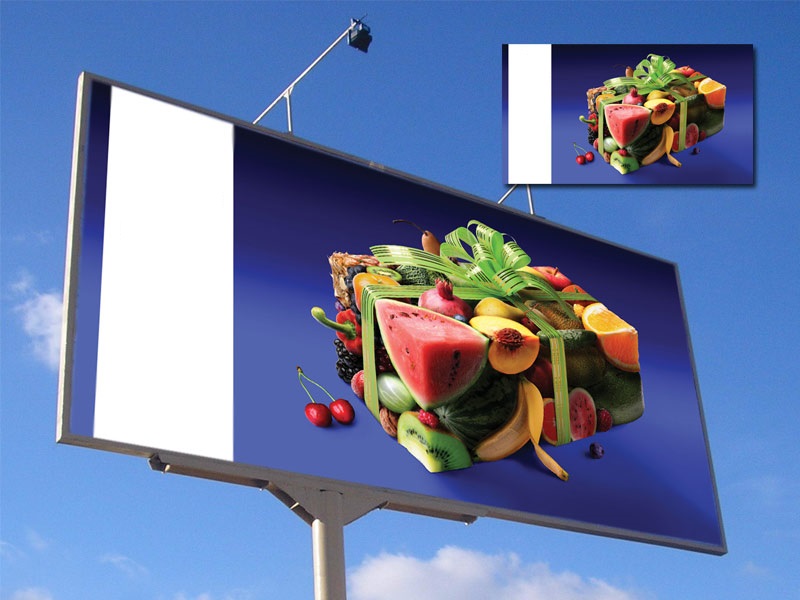 В Запорожье на проспекте из-за короткого замыкания загорелся рекламный щит