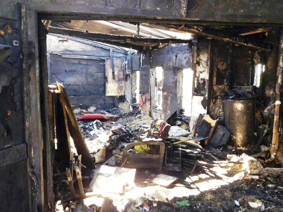 В Запорожской области дотла сгорел гараж и авто (ФОТО)