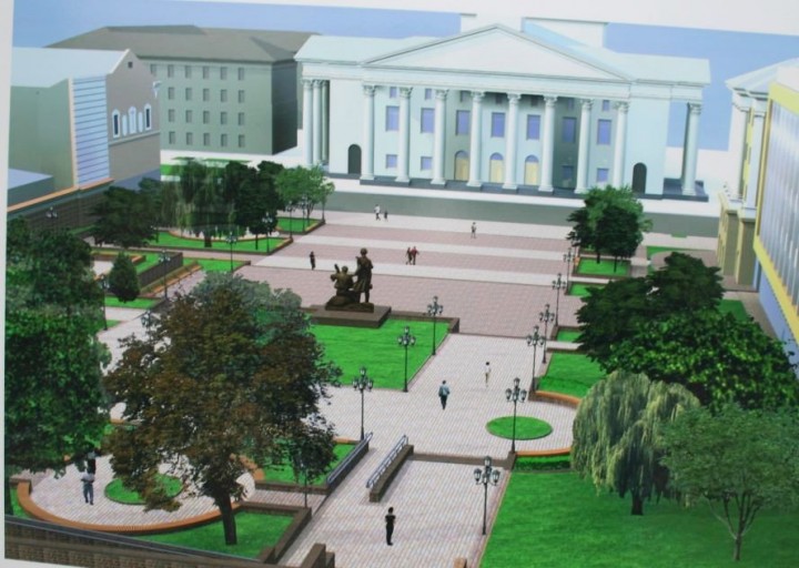 Стало известно, когда в Запорожье планируют открыть сквер Театральный