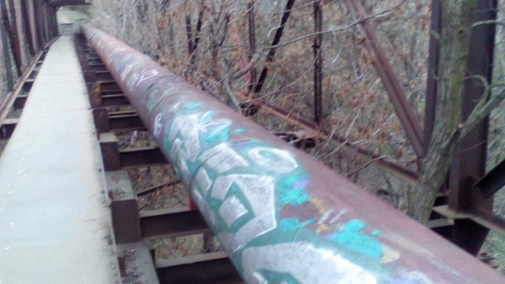 В Запорожье мостовой переход несет опасность для горожан (ФОТО)