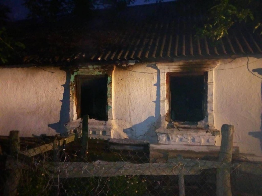 В Запорожской области горел жилой дом: пострадала пожилая женщина (ФОТО)