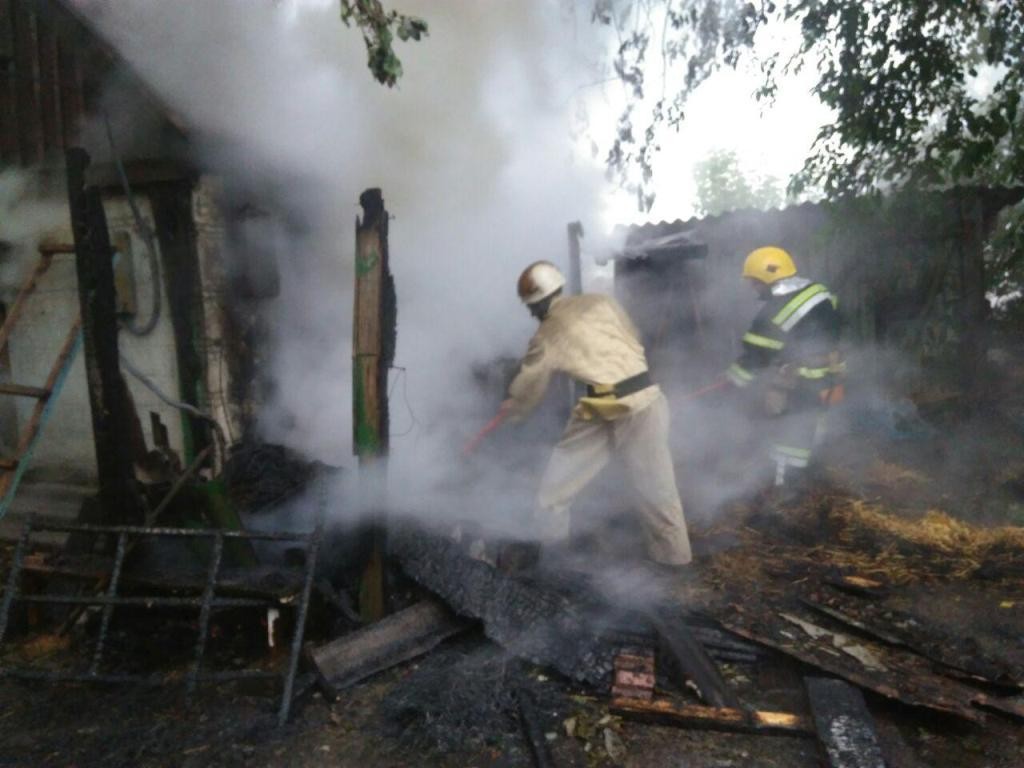 В Запорожской области короткое замыкание привело к пожару в доме (ФОТО)