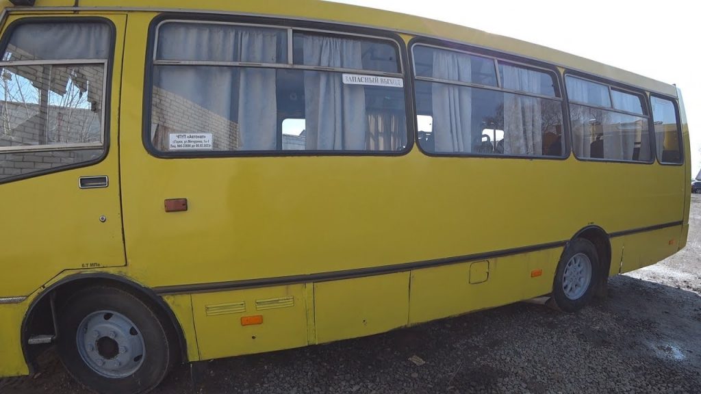 В Запорожской области дотла сгорел автобус