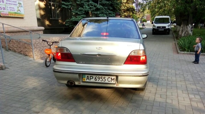 В Запорожье местные жители встали на защиту парковой зоны от заезда авто (ВИДЕО)