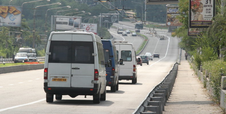В Запорожье очередной скандал в маршрутке: разбиралась полиция (ВИДЕО)