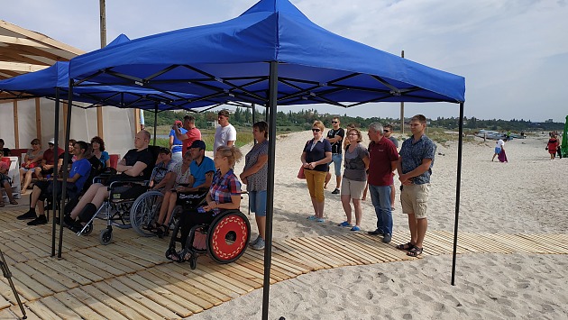 В Приморске похвастались первым инклюзивным пляжем (ФОТО)