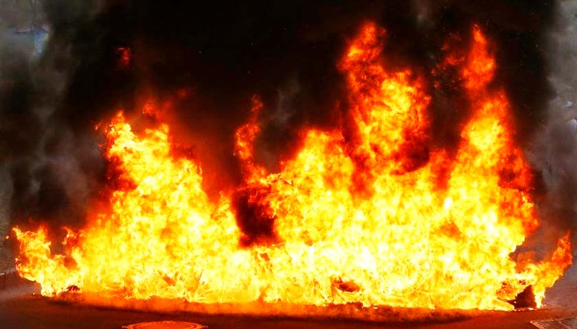 Боялись, что огонь охватит дома: в Запорожской области жители всей улицы тушили пожар (ФОТО)