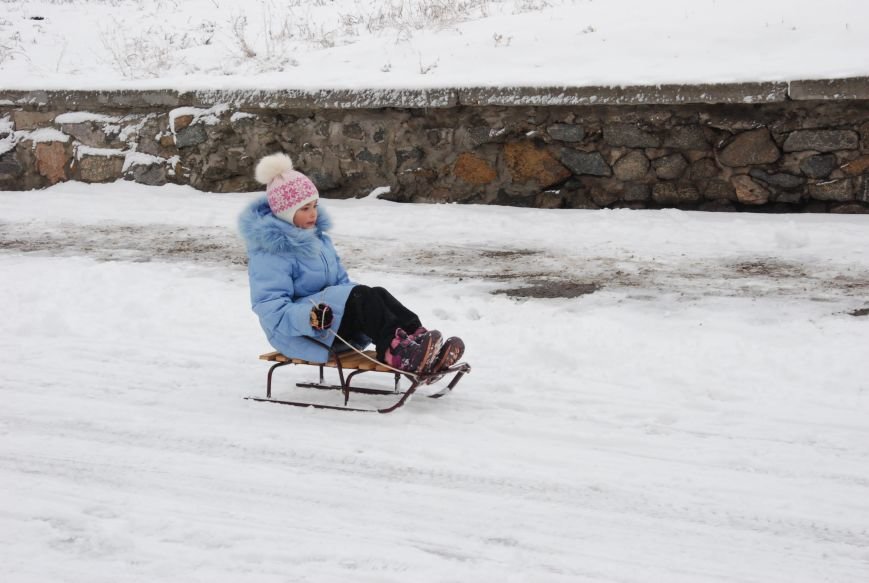 В Запорожской области люди остановили водителя, который ехал на детей с санками (ВИДЕО)