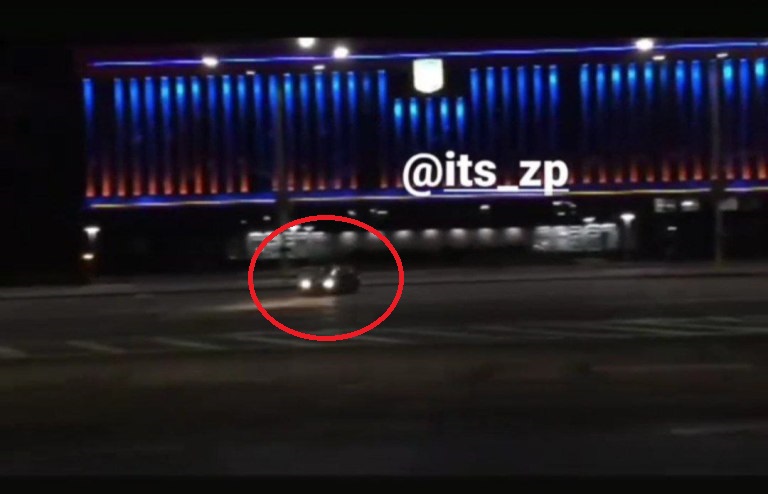 В Запорожье «дрифт-шоу» устроили посреди проспекта (ВИДЕО)