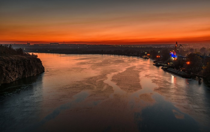 Фотограф из Запорожья запечатлел последний закат октября (ФОТО)
