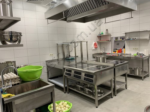 Линии раздачи и другое оборудование для столовой