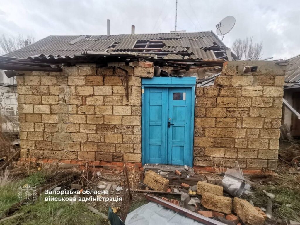 На Запоріжжі внаслідок обстрілів поранено чоловіка