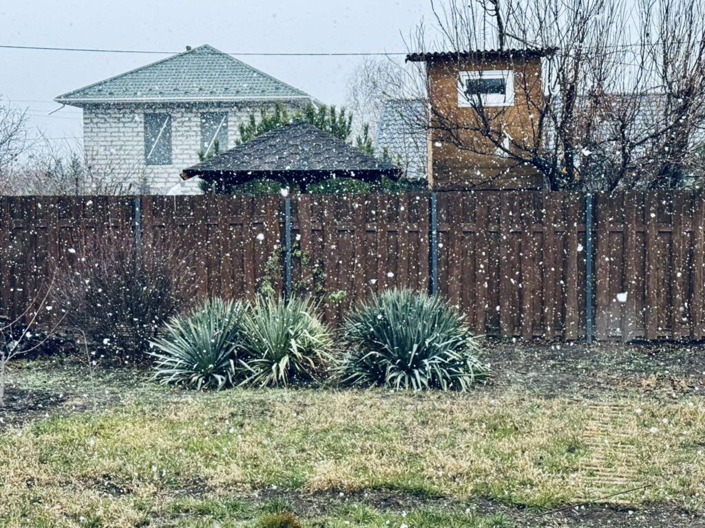 У Запоріжжі йде сніг (ВІДЕО)