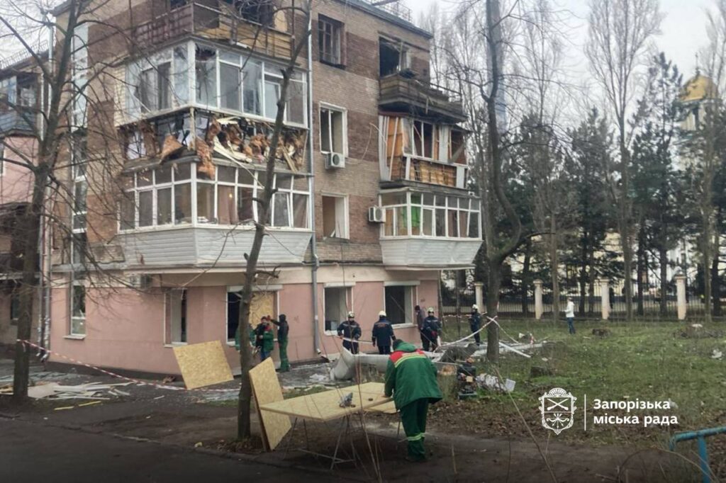 Стало відомо, скільки будинків було пошкоджено в Запоріжжі внаслідок атаки 18 січня