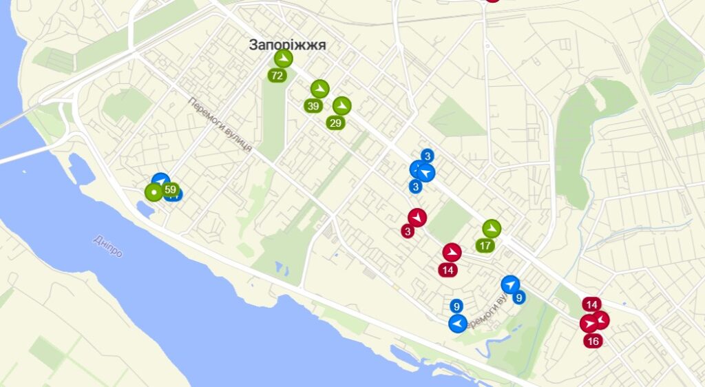 У Запоріжжя повернули Dozor City: як відслідковувати рух транспорту онлайн